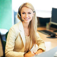 A picture of a Receptionist smiling